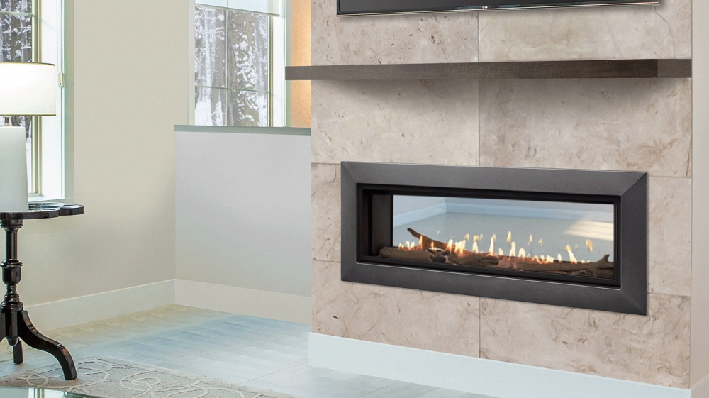 gas MAJESTIC Echelon II 36ST See-Through Gas Fireplace DV